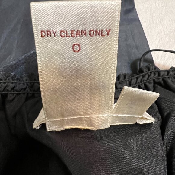 M.S.S.P. Dark Navy Silk Blend Fit&Flare Spaghetti Strap Dress L V-Neck Cocktail - Picture 10 of 14